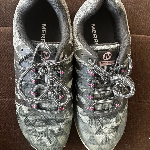 NWOT MERRELL ANTORA 2 PRINT TRAIL RUNNING SHOES WOMEN'S Size 5.5 - Picture 4 of 7